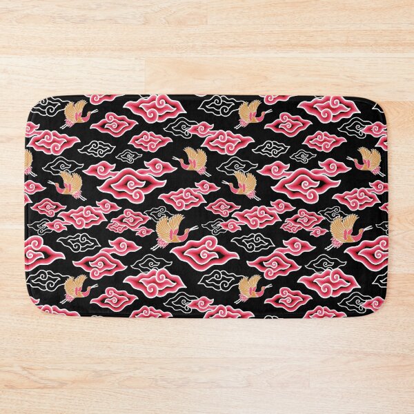 Item preview, Mega Mendung Red Clouds on Black designed and sold by suwarnaadi.