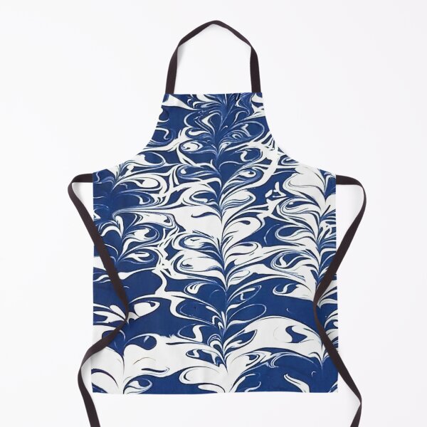 Item preview, Sea of Swirling Hearts - Sea Blue Abstract Pattern of Hearts Painting - Hand Drawing designed and sold by sthNnth.