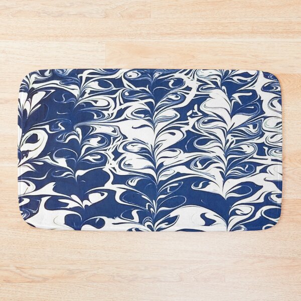 Item preview, Sea of Swirling Hearts - Sea Blue Abstract Pattern of Hearts Painting - Hand Drawing designed and sold by sthNnth.