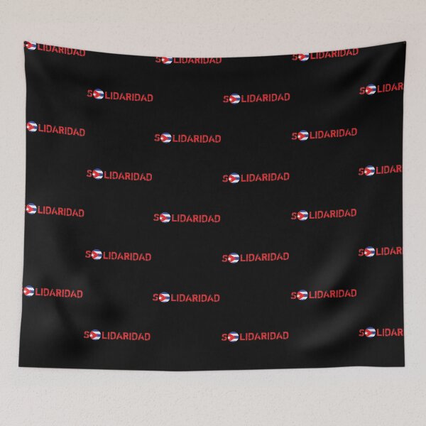 Item preview, Cuban Flag Solidarity Solidaridad designed and sold by JapanBubble.