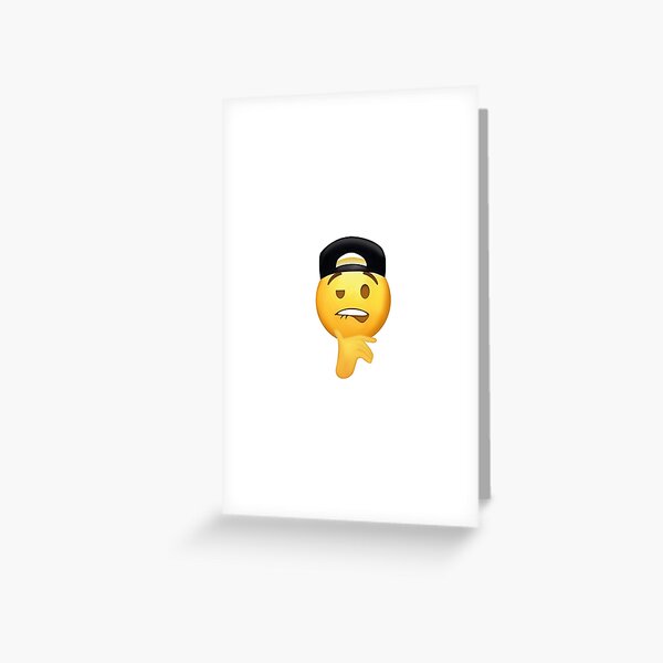 Chad Emoji Greeting Card for Sale by narcocynic