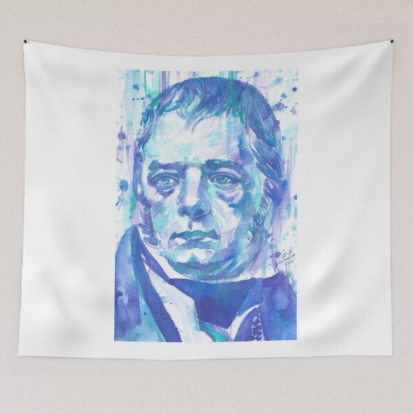 Item preview, WALTER SCOTT watercolor portrait .1 designed and sold by lautir.