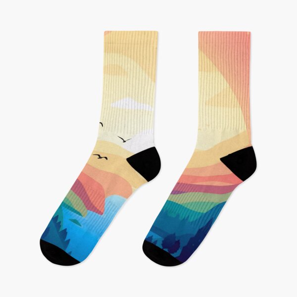 Item preview, Sunset mountain horizon forest illustration  designed and sold by Nishad4.