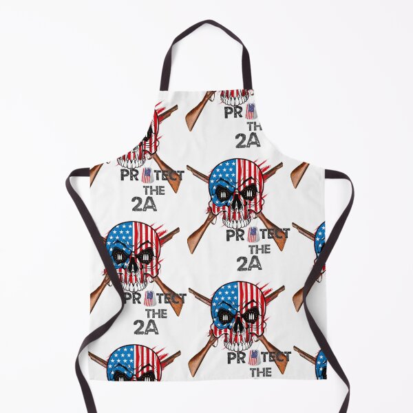 Item preview, Protect the 2A American flag skull designed and sold by Designs Of all kinds.