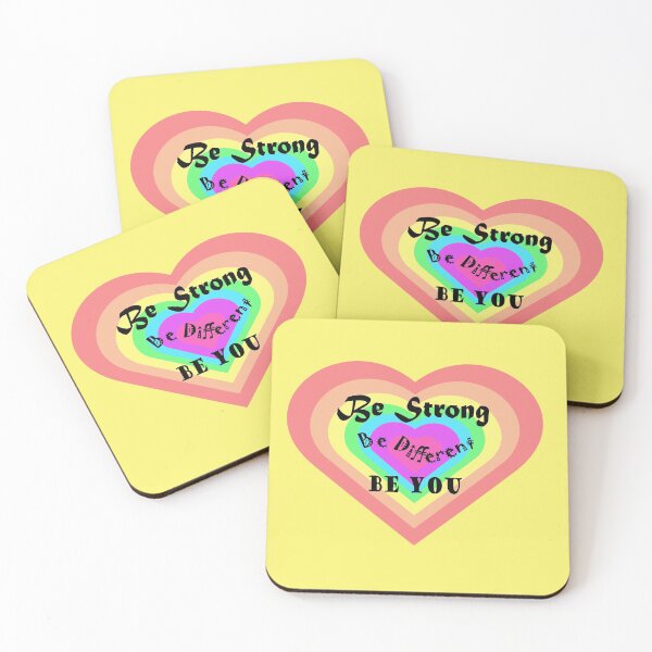 Item preview, Be Strong Be Different Be You heart designed and sold by hamila-design.