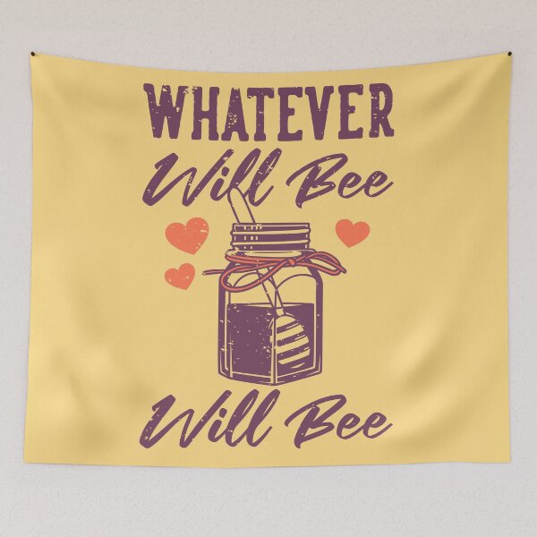 Item preview, Vintage Slogan Typography Whatever Will Be Will Bee designed and sold by Peekonet.