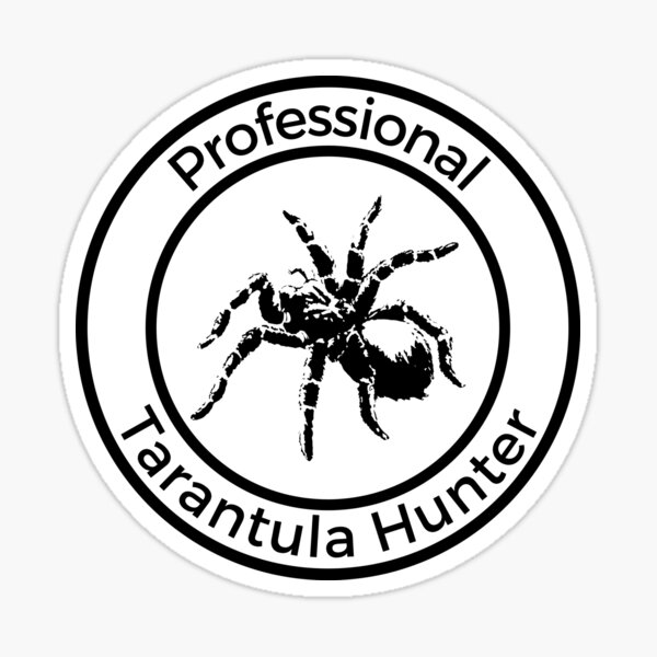 Item preview, Black Professional Tarantula Hunter Badge designed and sold by PolishedPin.