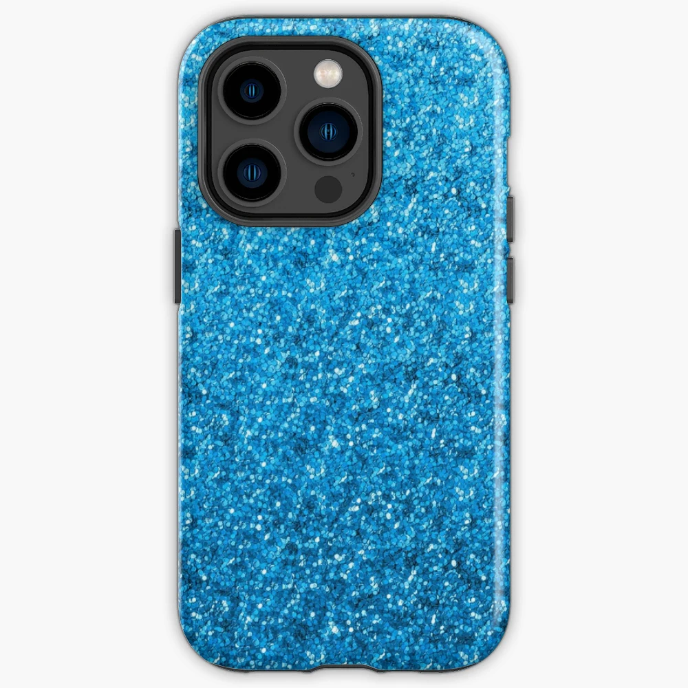 Light Blue Glitter Shiny Bright Sparkly Sky Blue | iPhone Case