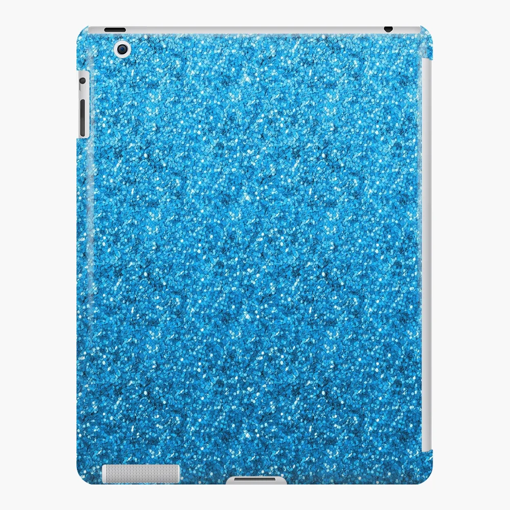 Light Blue Glitter Shiny Bright Sparkly Sky Blue | iPad Case & Skin