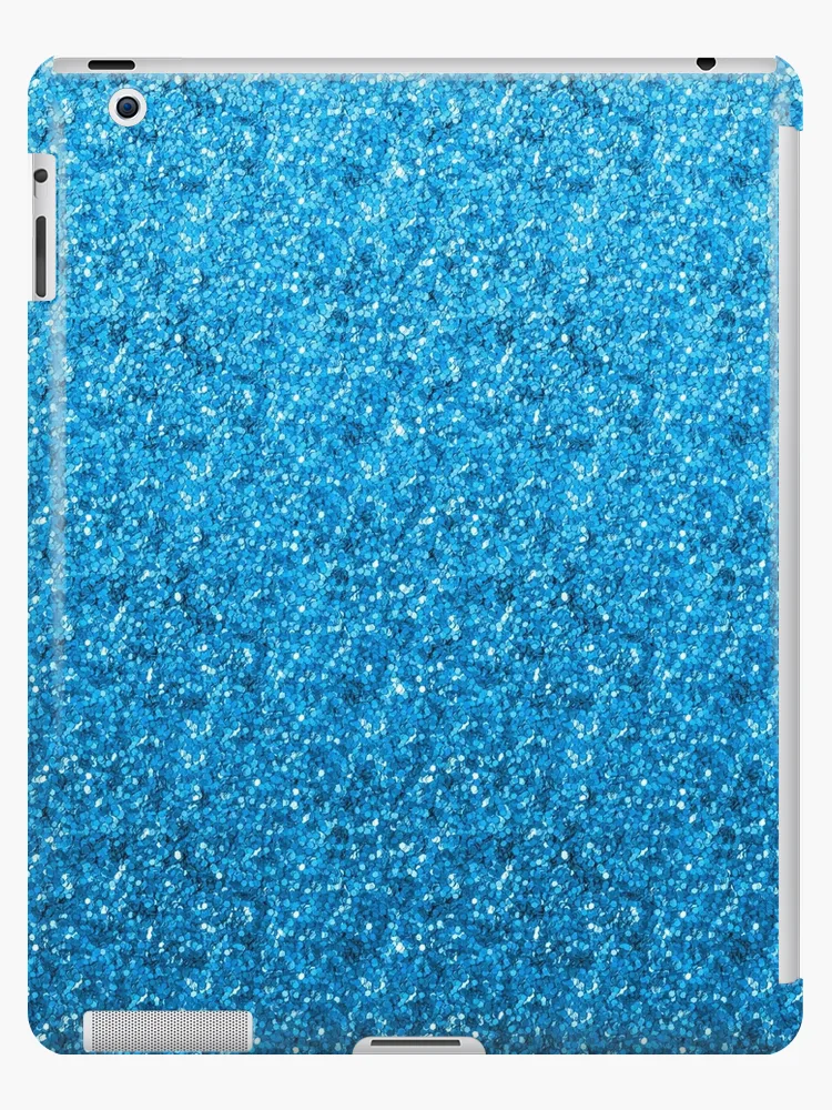 Light Blue Glitter Shiny Bright Sparkly Sky Blue | iPad Case & Skin