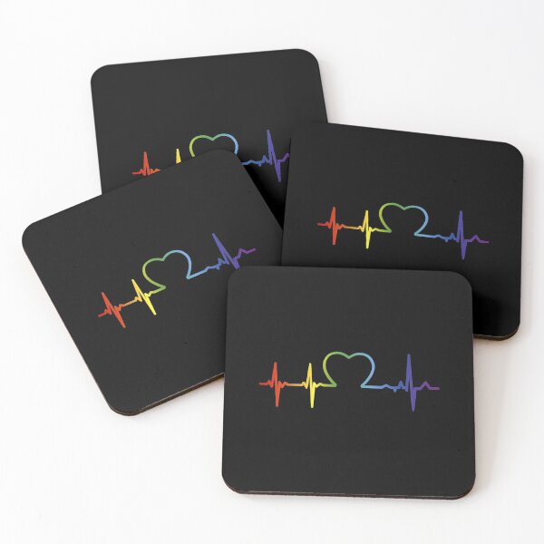 Item preview, Lgbt Pride Heartbeat designed and sold by BackerNorbert.