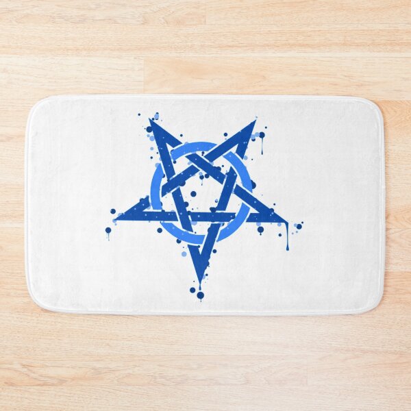 Item preview, Blue Satanic Spotted Pentagram designed and sold by MurphyMorganGifts.