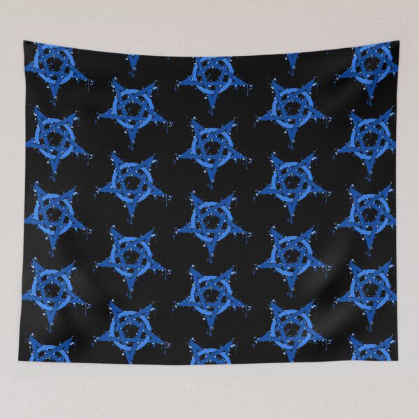 Item preview, Blue Satanic Spotted Pentagram designed and sold by MurphyMorganGifts.