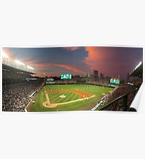 Wrigley Field at Night Poster