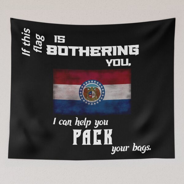 Item preview, Missouri flag - pack your bags designed and sold by 2Girls1Shirt.