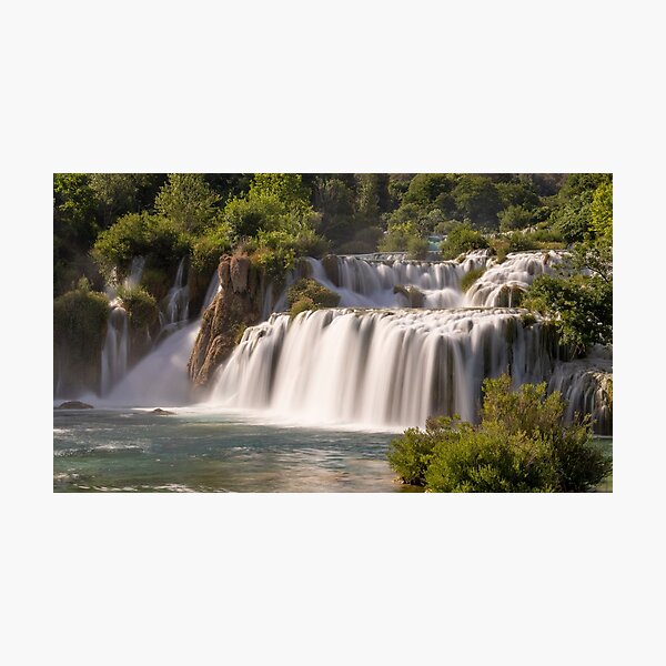 Krka waterfalls in Croatia Photographic Print