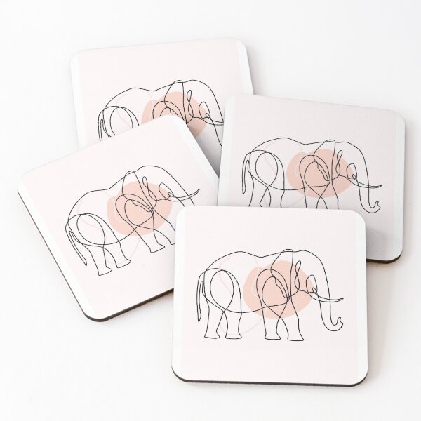 Item preview, elephant one line BOHO ART designed and sold by Ami store.