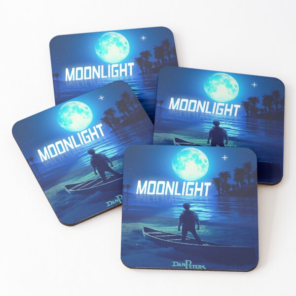 'Moonlight' Art Work Coasters (Set of 4)