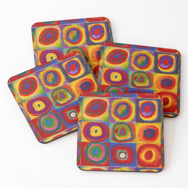 Item preview, KANDINSKY HD - Color Study Squares Art Painting designed and sold by Go Logo Designs.
