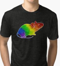 Rainbow Mouse Tri-blend T-Shirt