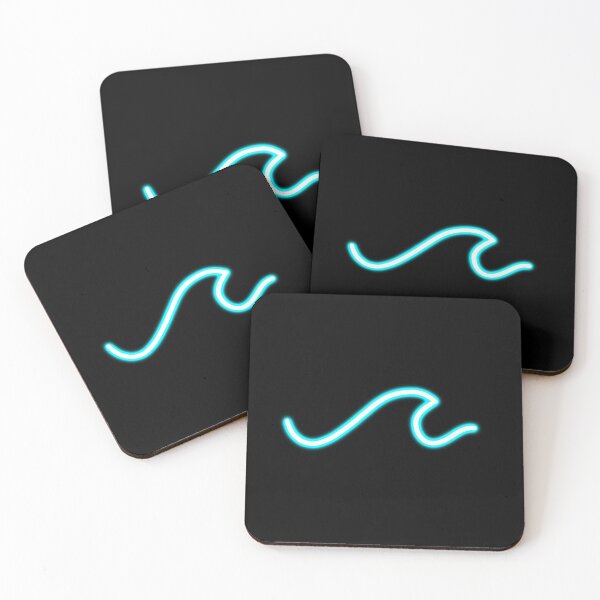 Item preview, Neon Blue Ocean Wave designed and sold by ADreamWorld.