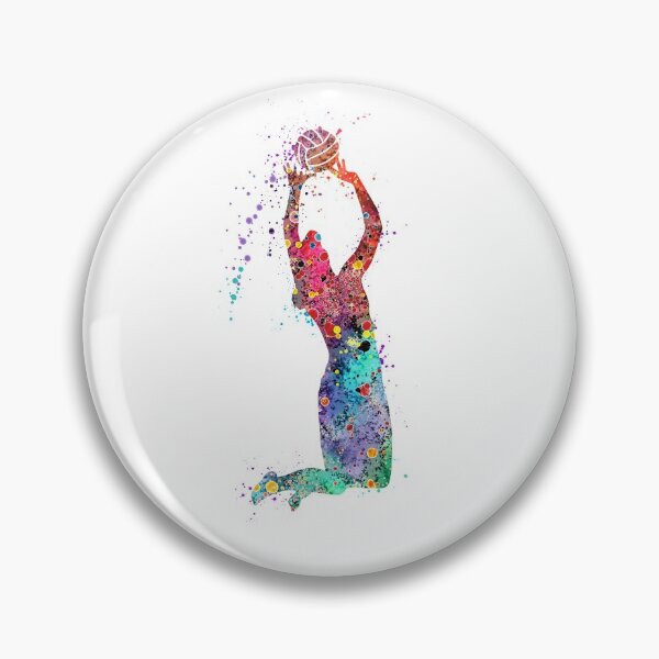 Item preview, Volleyball Girl Player Setter Watercolor Art Sports Gifts designed and sold by LotusGifts.