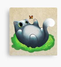 Playing cat Canvas Print