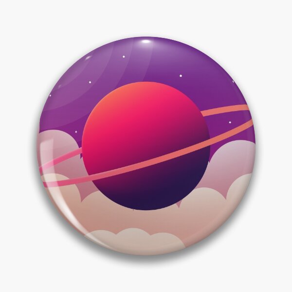 Item preview, Colorful gradient planet flying pastel clouds illuminated by night moon designed and sold by Butterfly-Dream.
