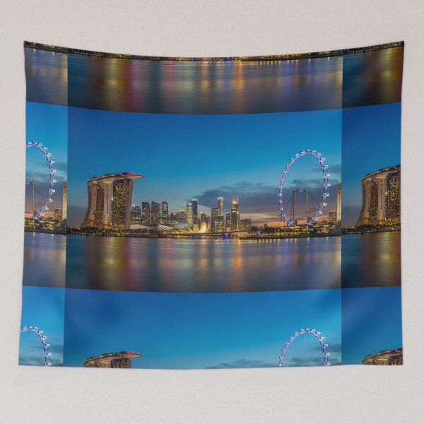 Item preview, Sunset at Marina Bay Area, Singapore designed and sold by OliverTLChan.