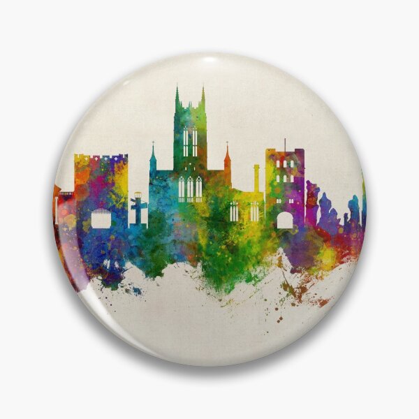 Item preview, Bury St Edmunds England Skyline designed and sold by ArtPrints.