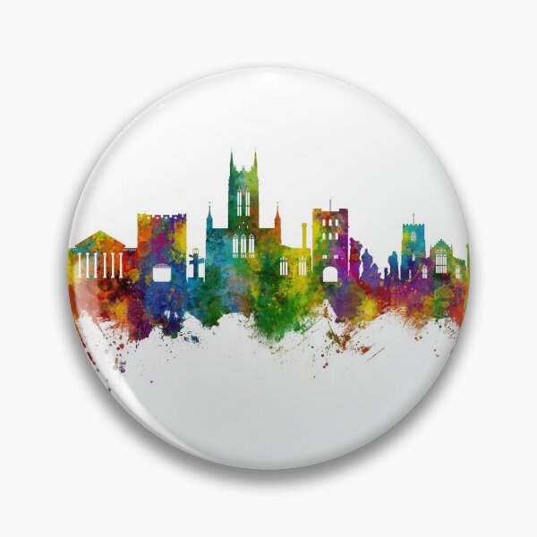 Item preview, Bury St Edmunds England Skyline designed and sold by ArtPrints.