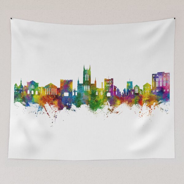 Item preview, Bury St Edmunds England Skyline designed and sold by ArtPrints.
