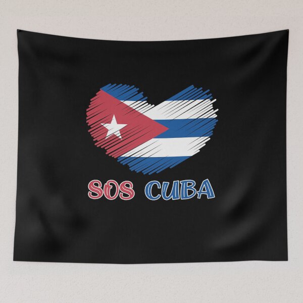 Artikelvorschau, SOS Kuba PATRIA Y VIDA y VIVA CUBA LIBRE Kubanische Revolution entworfen und verkauft von Linery Brand.