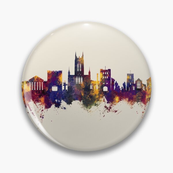 Item preview, Bury St Edmunds England Skyline designed and sold by ArtPrints.