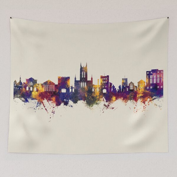 Item preview, Bury St Edmunds England Skyline designed and sold by ArtPrints.