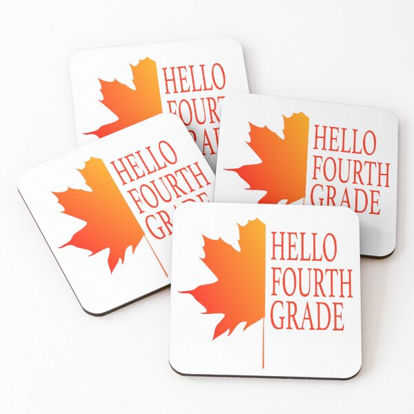 Item preview,  HELLO Fourth Grade Leaf Graphic RED designed and sold by EdwardMonet.