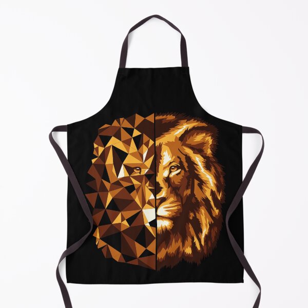 Item preview, Lion Lion Head Wildcat Polygon Poly Triangle Design Graphic designed and sold by brunsch-print.