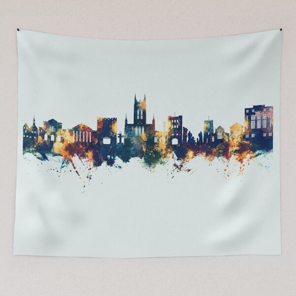 Item preview, Bury St Edmunds England Skyline designed and sold by ArtPrints.