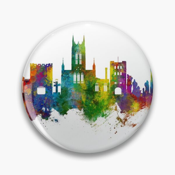 Item preview, Bury St Edmunds England Skyline designed and sold by ArtPrints.