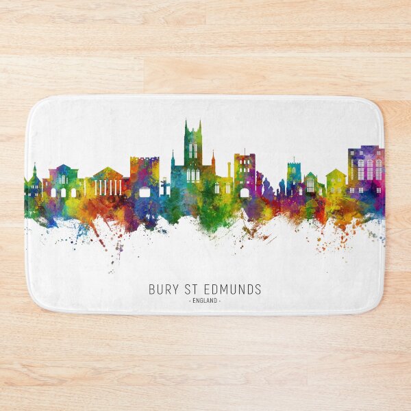 Item preview, Bury St Edmunds England Skyline designed and sold by ArtPrints.