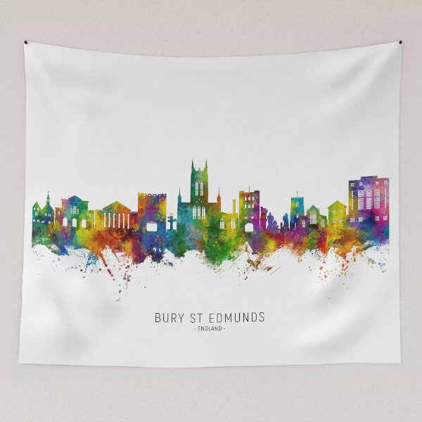 Item preview, Bury St Edmunds England Skyline designed and sold by ArtPrints.