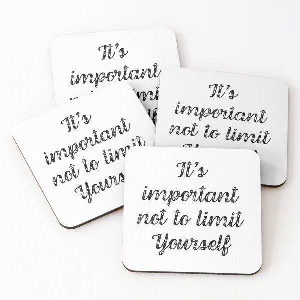 Item preview, It's important not to limit Yourself Motivational quote for shirt designed and sold by SweetEnjoyable.