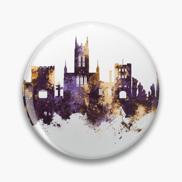 Item preview, Bury St Edmunds England Skyline designed and sold by ArtPrints.