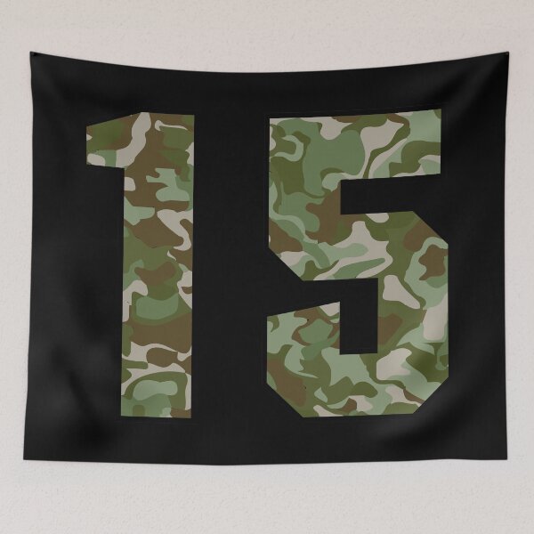 Item preview, Army Camouflage Number fifteen Soldiers Lucky Number 15 designed and sold by Urosek.