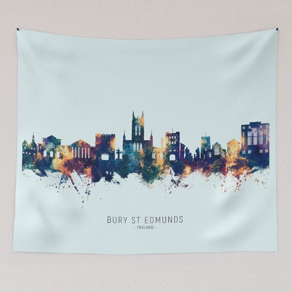 Item preview, Bury St Edmunds England Skyline designed and sold by ArtPrints.