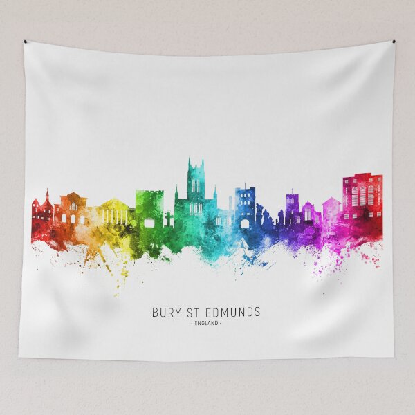 Item preview, Bury St Edmunds England Skyline designed and sold by ArtPrints.