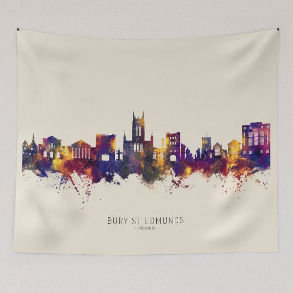 Item preview, Bury St Edmunds England Skyline designed and sold by ArtPrints.
