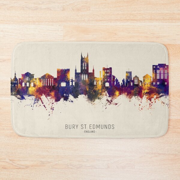 Item preview, Bury St Edmunds England Skyline designed and sold by ArtPrints.