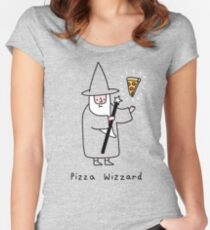 Pizza Wizzard Women's Fitted Scoop T-Shirt