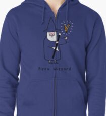 Pizza Wizzard Hoodie mit Reißverschluss